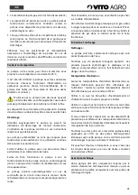 Preview for 31 page of Vito Agro VIBAL550A Instruction Manual