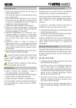 Предварительный просмотр 27 страницы Vito Agro VIR52B Instruction Manual