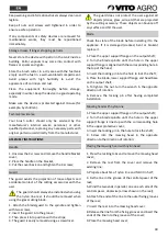 Предварительный просмотр 39 страницы Vito Agro VIR52B Instruction Manual