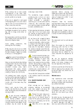 Preview for 39 page of Vito Agro VIRM47 Instruction Manual