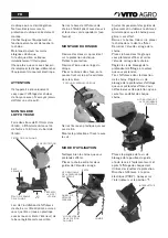 Предварительный просмотр 13 страницы VITO AGRO VIACE85 Instruction Manual