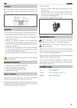 Preview for 37 page of VITO AGRO VIMB15A Instruction Manual