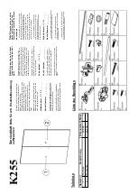 Предварительный просмотр 11 страницы VITO K255 Assembly Instructions Manual