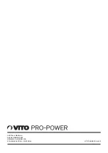 Предварительный просмотр 24 страницы VITO PRO-POWER 9711679 Instruction Manual