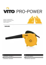 VITO PRO-POWER VIAS600 Instruction Manual preview