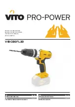 VITO PRO-POWER VIBCBSFL20 Instruction Manual предпросмотр