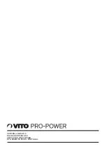 Preview for 44 page of VITO Pro-power VIGD5SH Instruction Manual