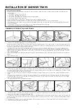 Preview for 5 page of VITRA ACRYLIC SHOWER TRAYS Installation And User Manual