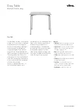 VITRA Davy Table Assembly Instructions Manual предпросмотр