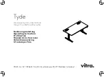 VITRA Tyde Operating Instructions Manual preview