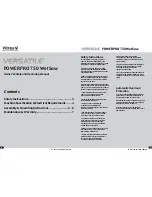 Preview for 2 page of Vitrex Versatile Pro 750 Owner'S Safety And Operating Manual