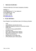 Preview for 7 page of Vitrifrigo WMF CENTER COOLER Installation Use And Service Manual