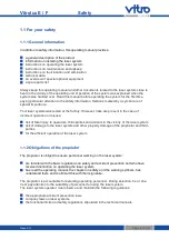 Preview for 8 page of vitro Vitrolux E User Manual