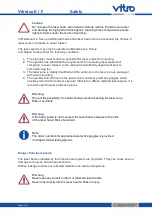 Preview for 12 page of vitro Vitrolux E User Manual