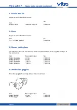 Preview for 56 page of vitro Vitrolux E User Manual