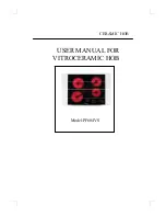 Vitroceramic PF604VS User Manual preview