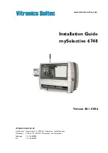 Preview for 1 page of Vitronics Soltec mySelective 6748 Installation Manual