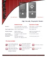 Preview for 1 page of Vitto Fingerprint Series User Manual