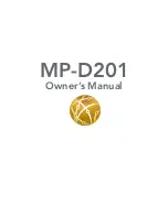 Предварительный просмотр 1 страницы Vitus Audio MP-D201 Owner'S Manual