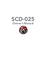 Vitus Audio scd-025 Owner'S Manual preview