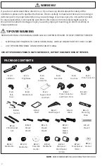 Preview for 2 page of VIV STAND-TV03N Instruction Manual