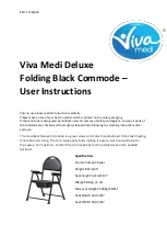 Preview for 1 page of Viva Medi Deluxe Folding Black Commode User Instructions