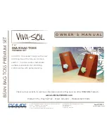 VIVA SOL BEAN BAG TOSS Owner'S Manual предпросмотр