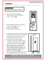 Preview for 8 page of Viva A1213364VB User Manual