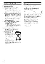 Preview for 4 page of Viva VVA61E150 Instructions For Installation And Use Manual