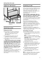 Preview for 17 page of Viva VVA61E150 Instructions For Installation And Use Manual