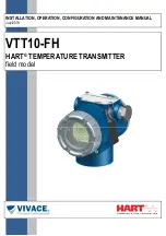 Vivace HART VTT10-FH Installation, Operation, Configuration And Maintenance Manual preview