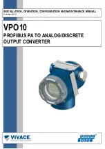 Preview for 1 page of Vivace VPO10 Installation, Operation, Configuration And Maintenance Manual