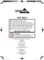 Preview for 1 page of VIVAKID 1294 68613 Manual