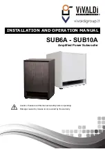 Vivaldi SUB6A Installation And Operation Manual preview