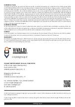 Preview for 16 page of Vivaldi Ulisse BM1000D User Manual And Maintenance