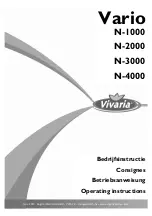 Preview for 1 page of Vivaria Vario N-1000 Operating Instructions Manual