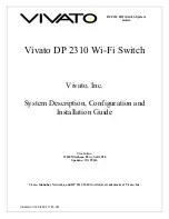 Vivato DP 2310 System Description, Configuration And Installation Manual preview