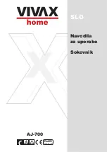 Предварительный просмотр 23 страницы VIVAX home AJ-700 User Manual