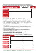 Preview for 32 page of VIVAX home CH-2006FW User Manual