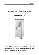 Preview for 46 page of Vivax Metrotech AC-6511R User Manual