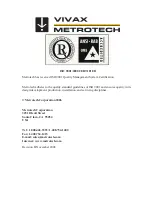 Предварительный просмотр 2 страницы Vivax Metrotech HL5000 Operation Manuals