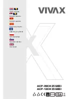 Vivax ACP-09CH25GEEI User Manual preview