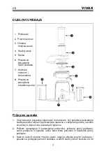 Предварительный просмотр 8 страницы Vivax AJ-800 User Manual