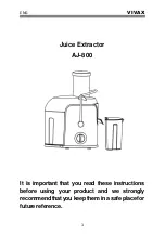 Предварительный просмотр 38 страницы Vivax AJ-800 User Manual