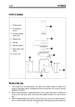 Предварительный просмотр 44 страницы Vivax AJ-800 User Manual