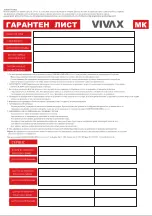 Preview for 54 page of Vivax APM-1030 User Manual