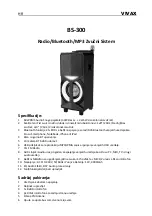 Предварительный просмотр 2 страницы Vivax BS-300 Instruction Manuals