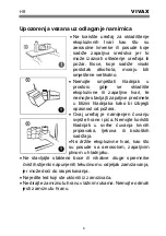 Предварительный просмотр 10 страницы Vivax CF-180 S User Manual