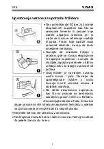 Предварительный просмотр 34 страницы Vivax CF-180 S User Manual