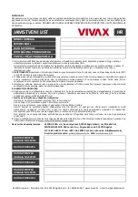 Предварительный просмотр 74 страницы Vivax CF-180 S User Manual